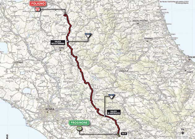 Frosinone sarà tappa del Giro d’Italia
