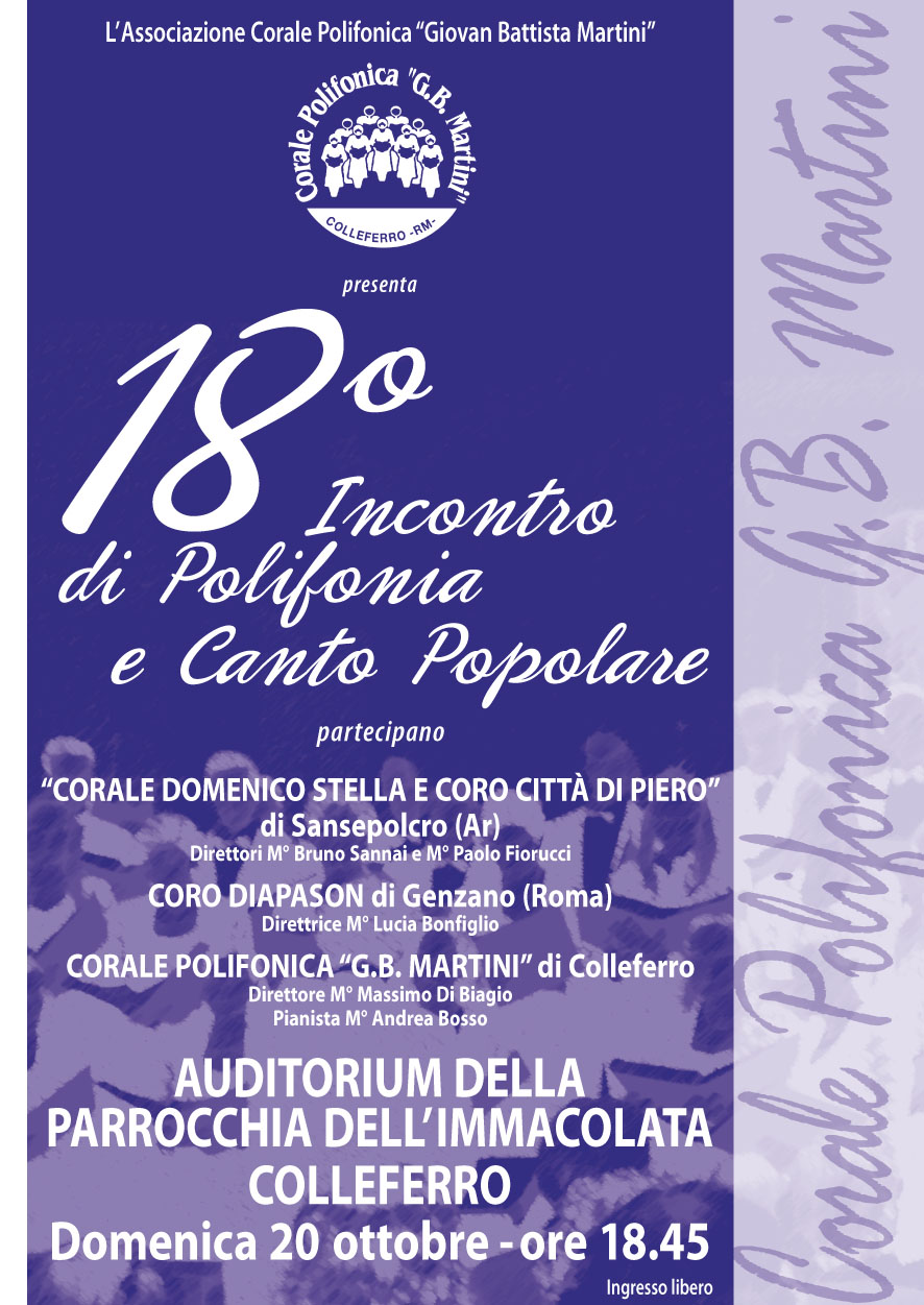 Incontro Polifonia e Canto pop
