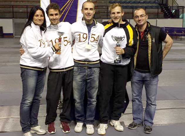 Anemeth il secondo da dx, fabrizi il secondo da sx