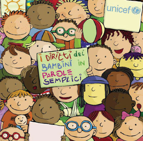 Valmontone La copertina dell’opuscolo dell’Unicef “I diritti dei bambini in parole semplici”