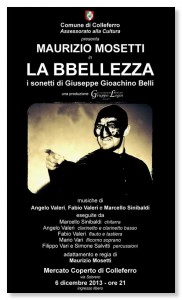 Il manifesto dell’iniziativa – La Bbellezza - i sonetti di Giuseppe Gioachino Belli