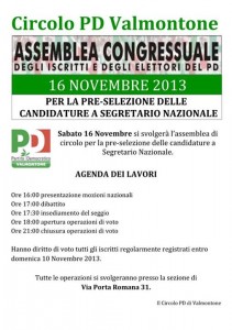 Valmontone Manifesto Assemblea Pd