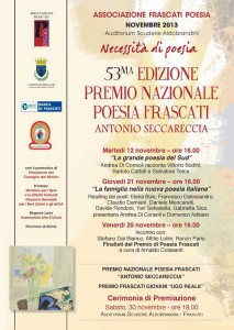 Manifesto Frascati Poesia • novembre 2013