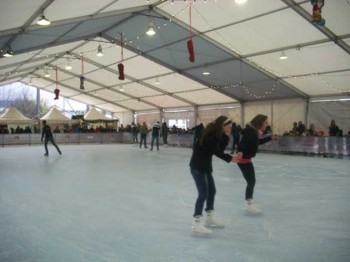 Colleferro. La pista di pattinaggio sul ghiaccio