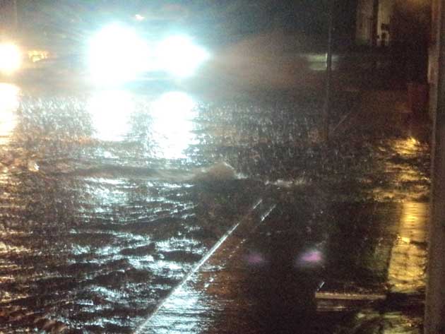 Colleferro. Allagamento Via Artigianato