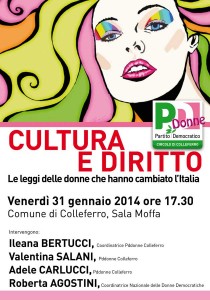 PdDonne manifesto “Cultura e Diritto”