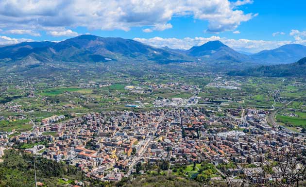 Panorama della città di Cassino