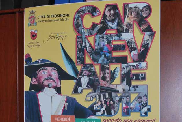 Edizione 2014 del Carnevale di Frosinone, presentazione ufficiale in conferenza stampa