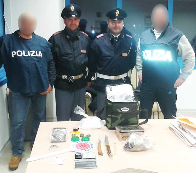 Polizia Colleferro arresto droga Cave