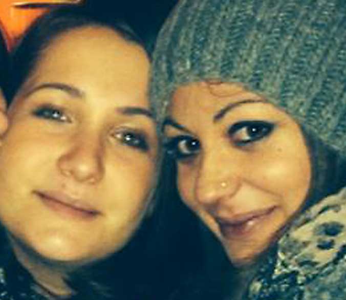 A sinistra Selenia Quintarelli (deceduta nell’incidente); a destra Elica Concarella, l’amica in fin di vita al Gemelli...