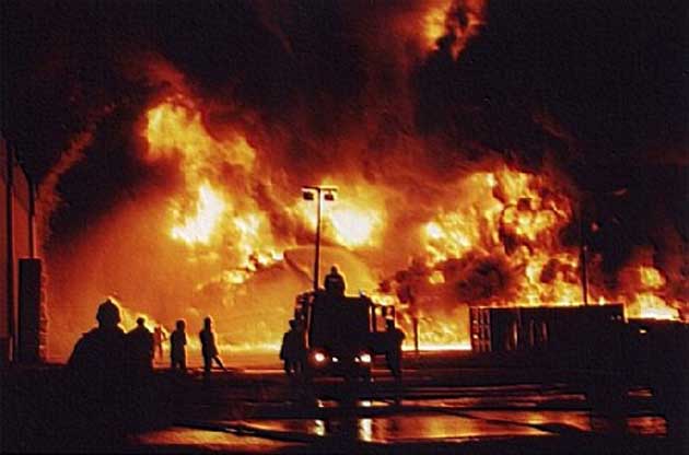 Vigili del Fuoco a lavoro