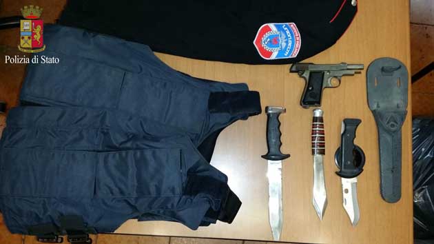 Roma Guardia giurata arrestata per detenzione di munizionamento da guerra