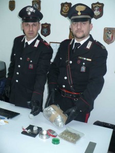 Il materiale sequestrato a Frosinone dai Carabinieri