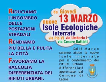 Latina isole ecologiche