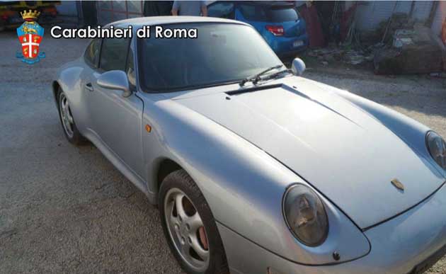 Le autovetture sequestrate dai Carabinieri di Tivoli