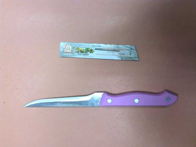 Coltello sequestrato dalla Polfer