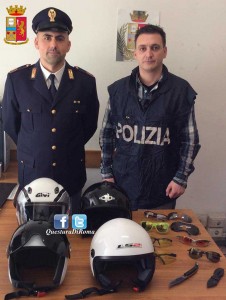 Parte del materiale sequestrato