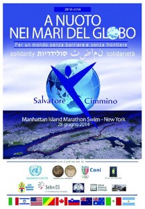 Salvatore Cimmino - La locandina “A nuoto nei mari del Globo” Salvatore Cimmino - La locandina “A nuoto nei mari del Globo”