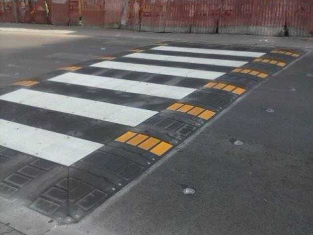 Frosinone - Attraversamenti pedonali rialzati