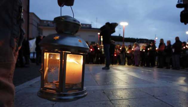 Fiaccolata per Maria Manciocco