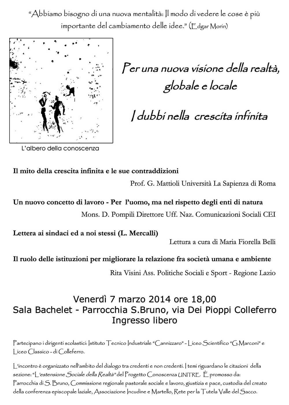 locandina incontro venerdì 7 marzo