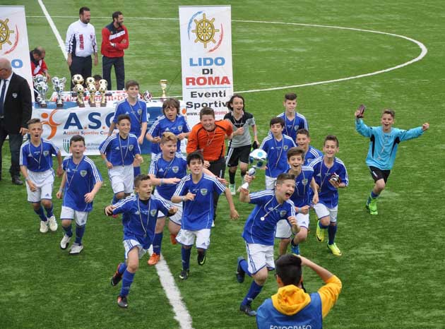 Casilina Calcio - Esordienti 2002 esultano a Montesilvano