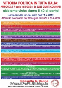 volantino Consulta Le Donne