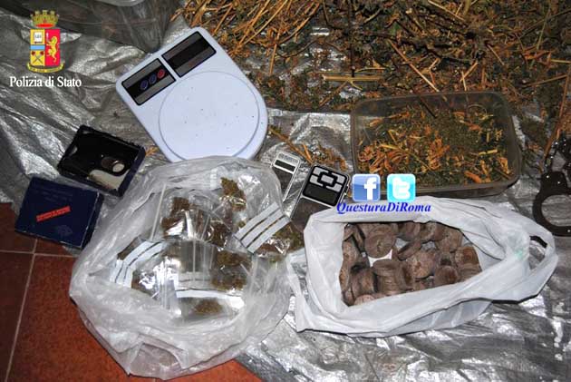 Polizia di Stato Anzio Sequestro Piantagione
