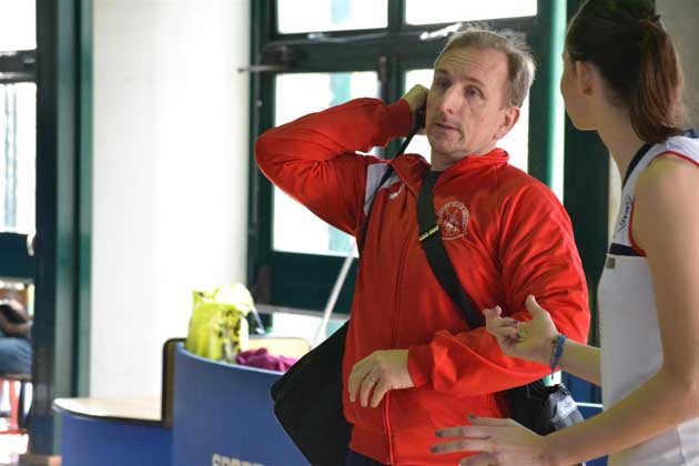 Il coach della serie B2 Volley Club Frascati femminile Paolo Collavini