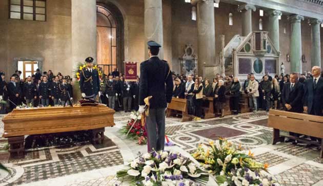 Funerali solenni poliziotto Roberto Mancini