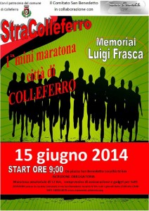 locandina maratona Stracolleferro