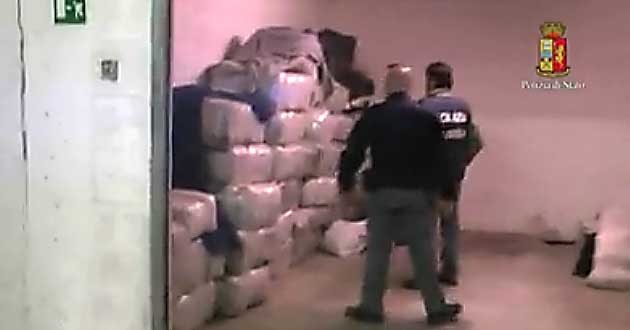Polizia. Sequestro 1 tonnellata di marijuana a Fiumicino