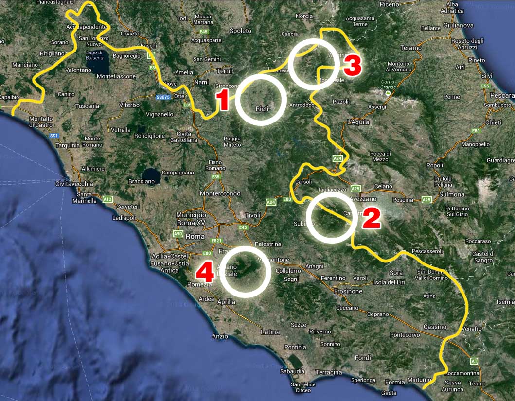 Lazio - Terremoti di fine Aprile