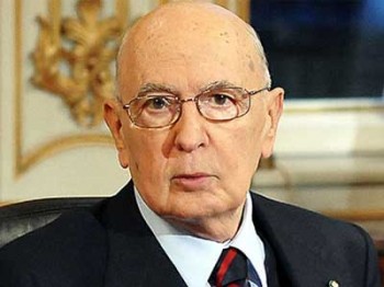 Il Presidente della Repubblica Italiana Giorgio Napolitano