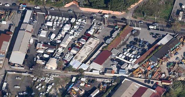 Roma. Veduta aerea della Romana Tracks Italia