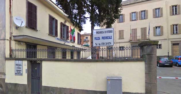 La sede del Comando della Polizia Provinciale Viterbo