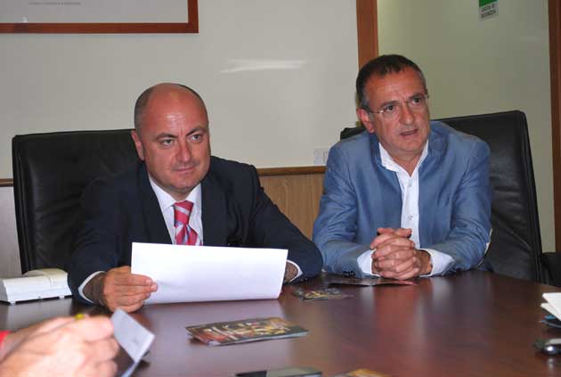 Un momento della conferenza stampa