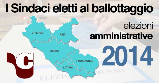 lazio-amministrative-2014-ELETTI-Ballottaggi