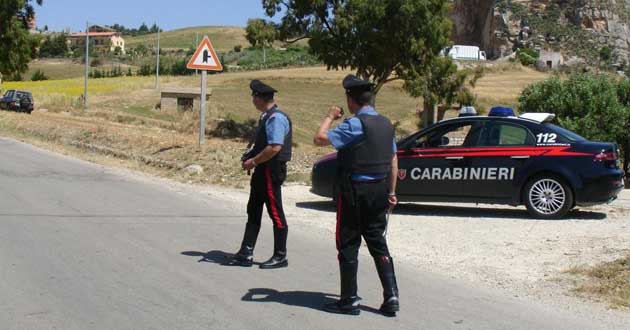 posto di blocco dei Carabinieri