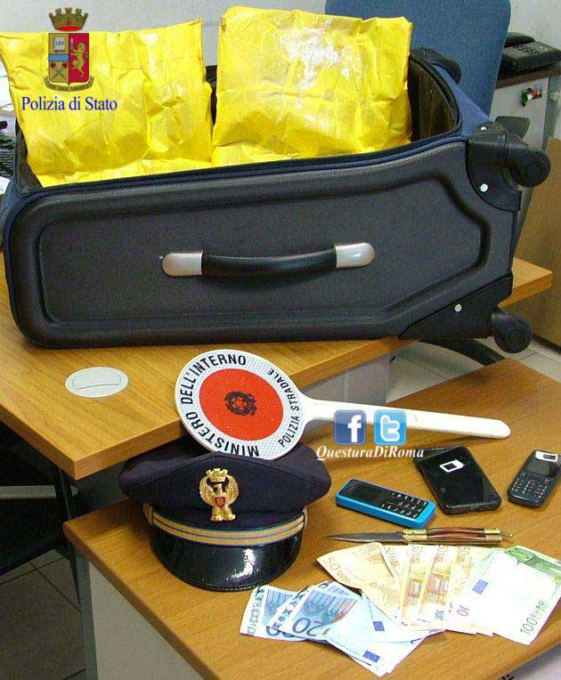 Arrestato corriere della droga