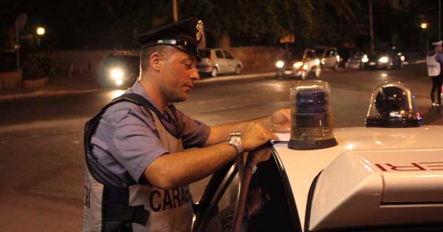 Carabinieri controlli notte