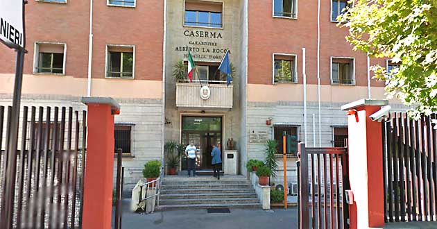 La sede del Comando Proviciale Carabinieri di Frosinone