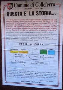 Il manifesto fatto affiggere dall’Amministrazione comunale (click per ingrandire)