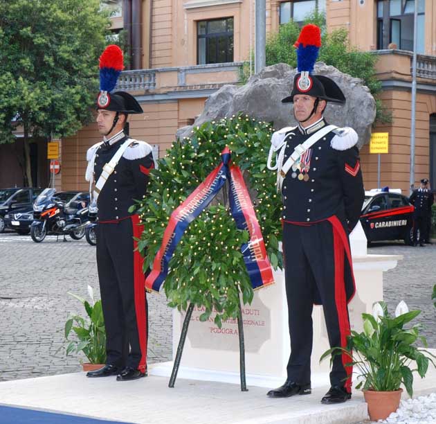 Il Momumento ai caduti del Podgora al Comando Interregionale