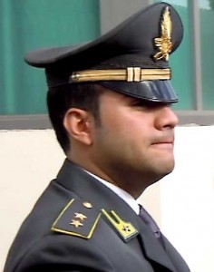 Il Comandante della Tenenza della GdF di Colleferro Ten. Matteo Amoroso