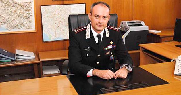 Il Col. Giuseppe Tuccio, Comandante Provinciale dei Carabinieri di Frosinone