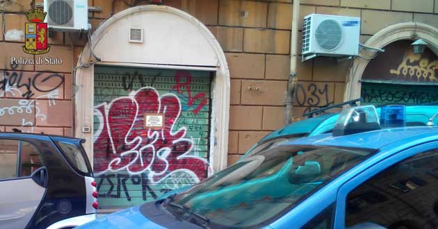 Roma. Via dei Latini. L’internet-point chiuso dalla Polizia
