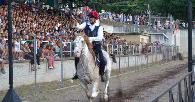 Carpineto Romano. Pallio della Carriera 2014. L’assalto del vincitore