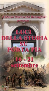 Luci della Storia su Porta Pia