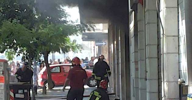 Roma. Incendio Via Genazzano 49